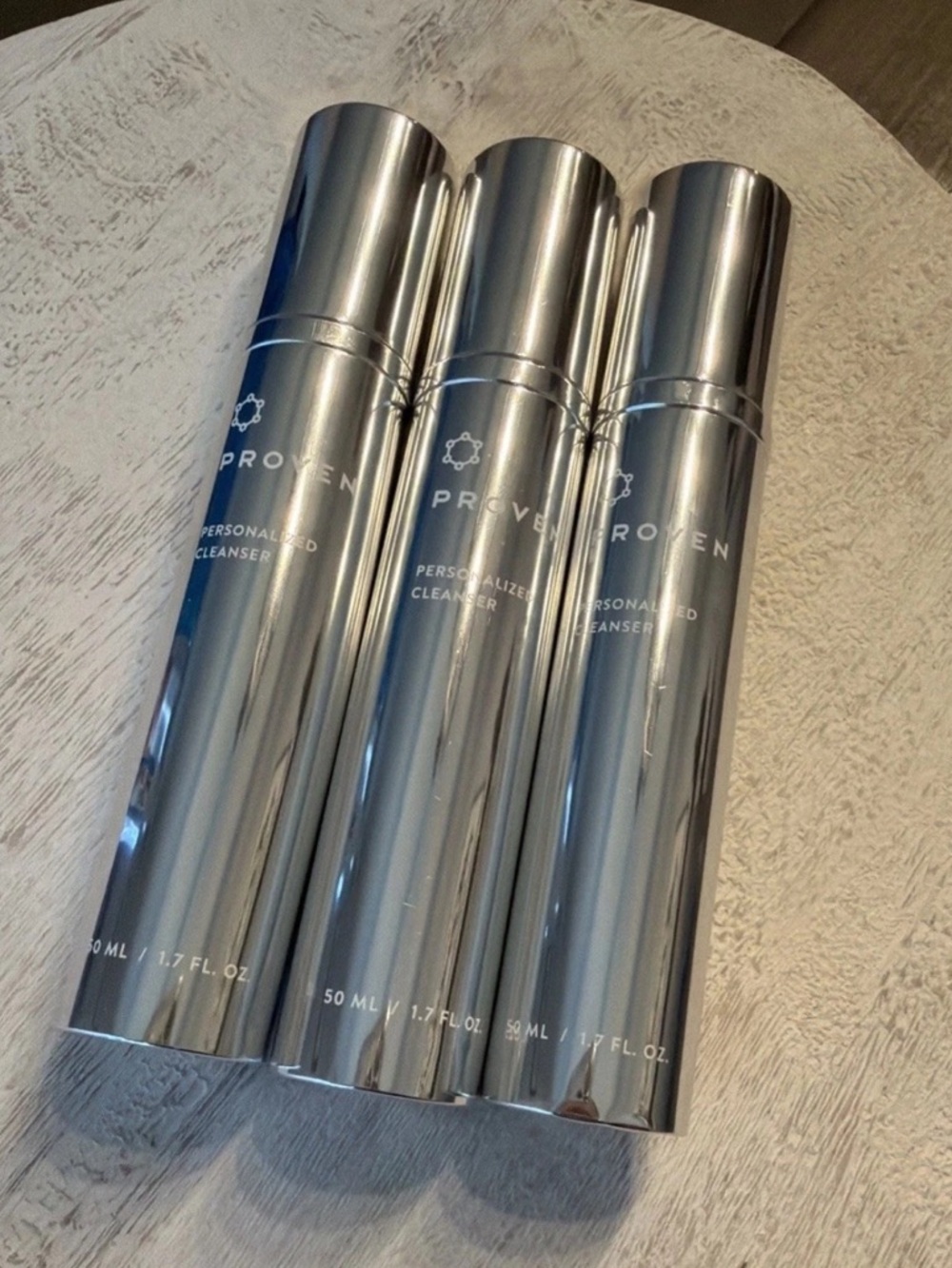 Proven Skincare Personalized Cleanser 1.7 Oz New No Boxes 3 Bottles